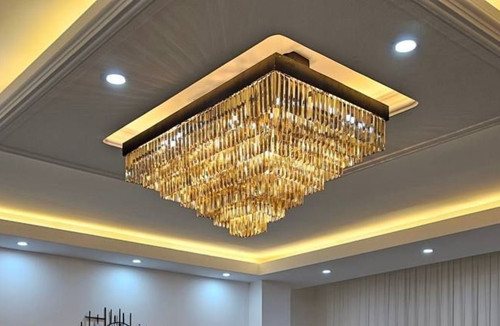 لوستر کریستالی c111لاکچری و جدید مناسب فضا پذیرایی و اشپزخانه